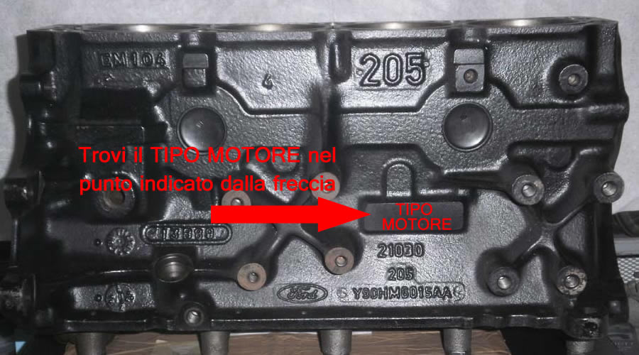 ricambi motore usati bologna - Monoblocco 205 YBC mod