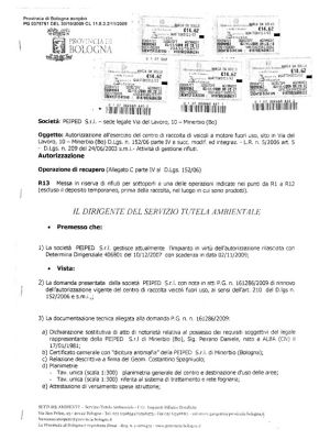 Autorizzazione Impianto